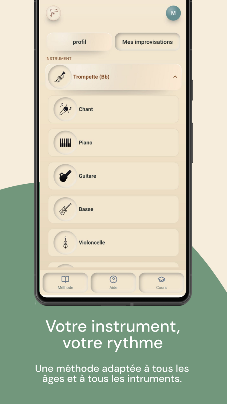 Dans l'application 7