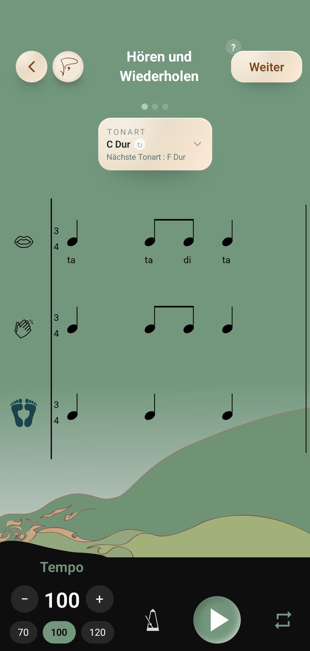 Pulse-Übung — Gesang