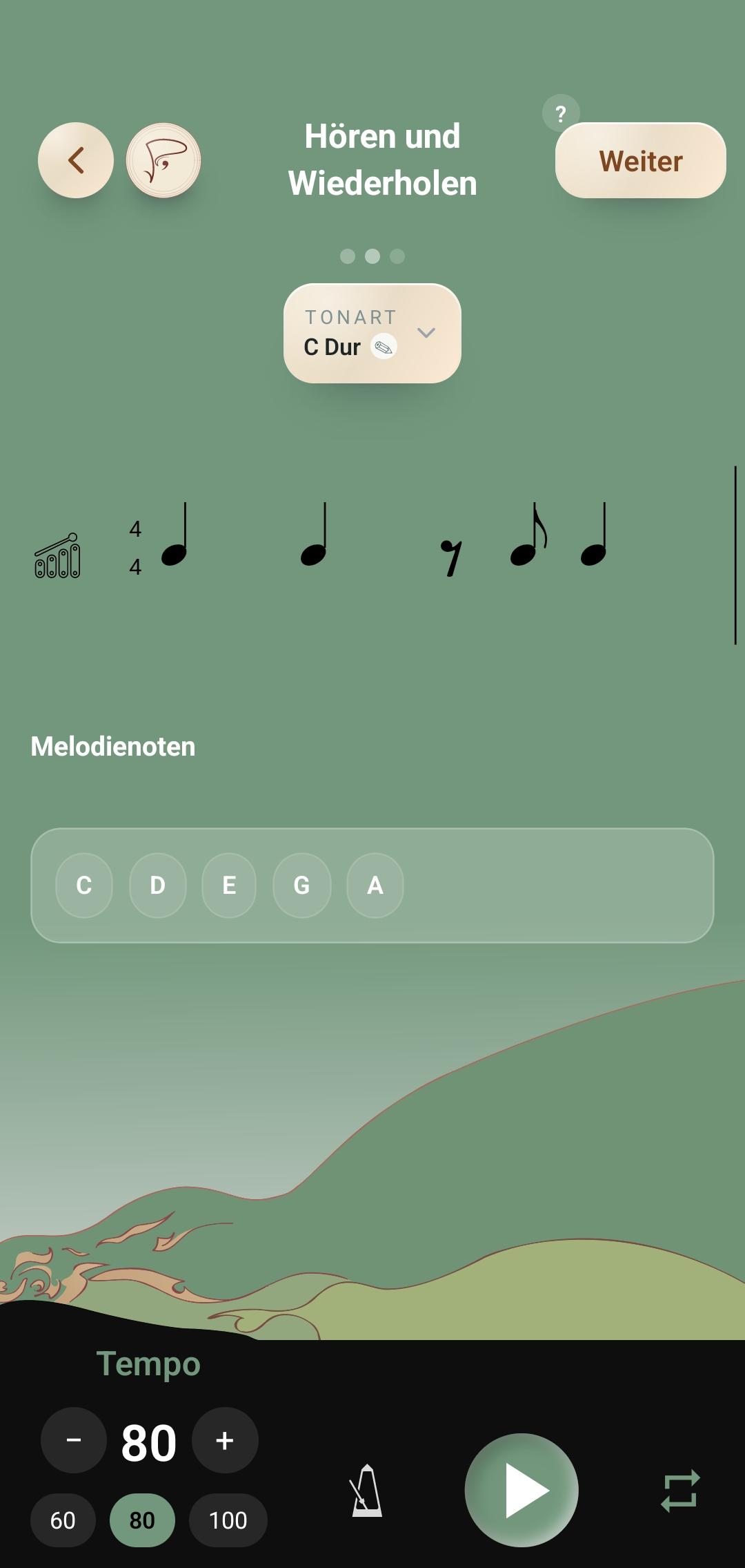 Pulse-Übung — Nach Gehör spielen