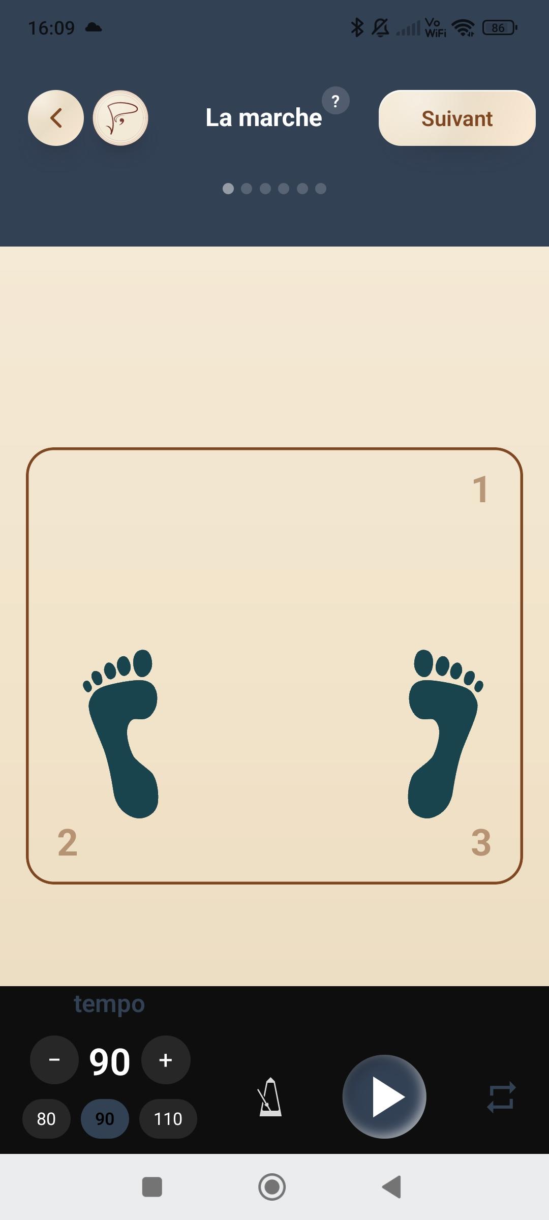 Exercice Pulse — La marche