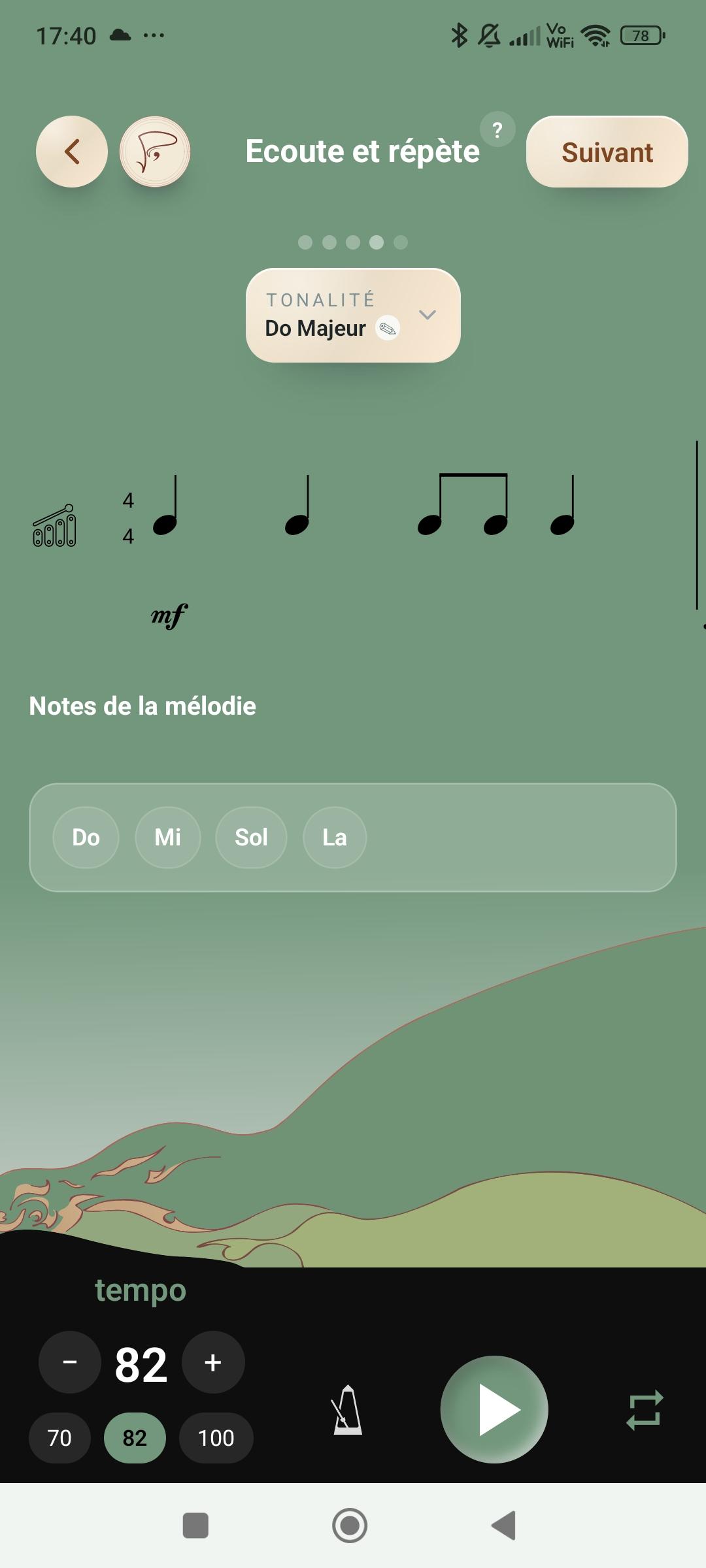 Exercice Pulse — Repiquage