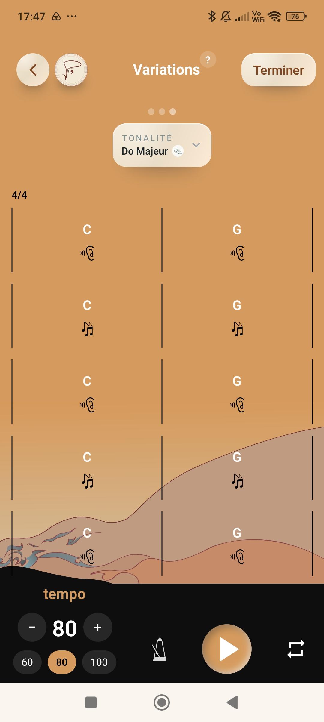 Exercice Pulse — Variations
