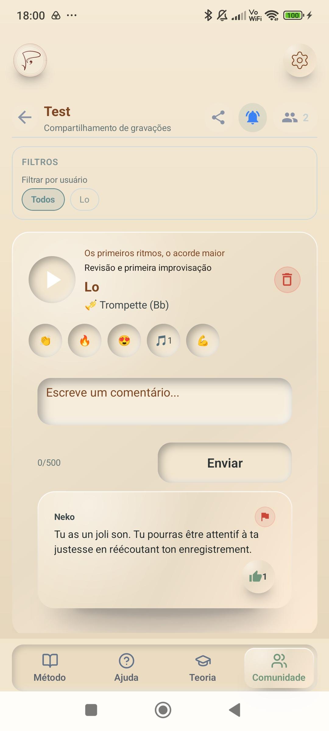 Exercício Pulse — Criação de grupo